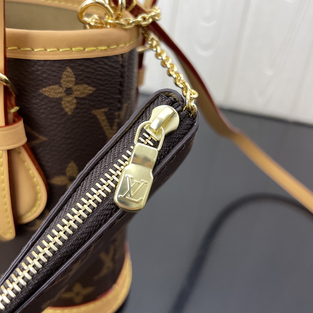 Louis Vuitton Nano Bucket Bag Monogram Canvas M81489