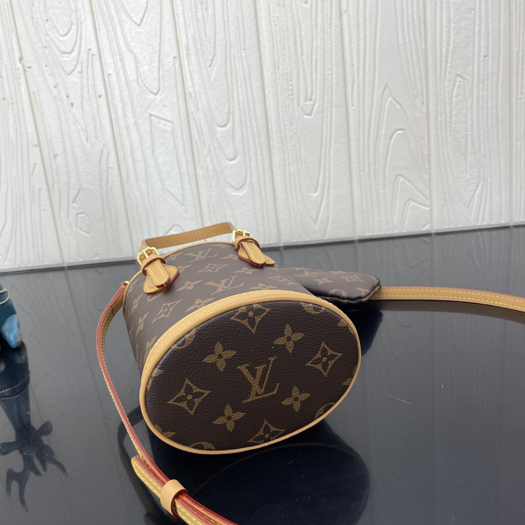 Louis Vuitton Nano Bucket Bag Monogram Canvas M81489