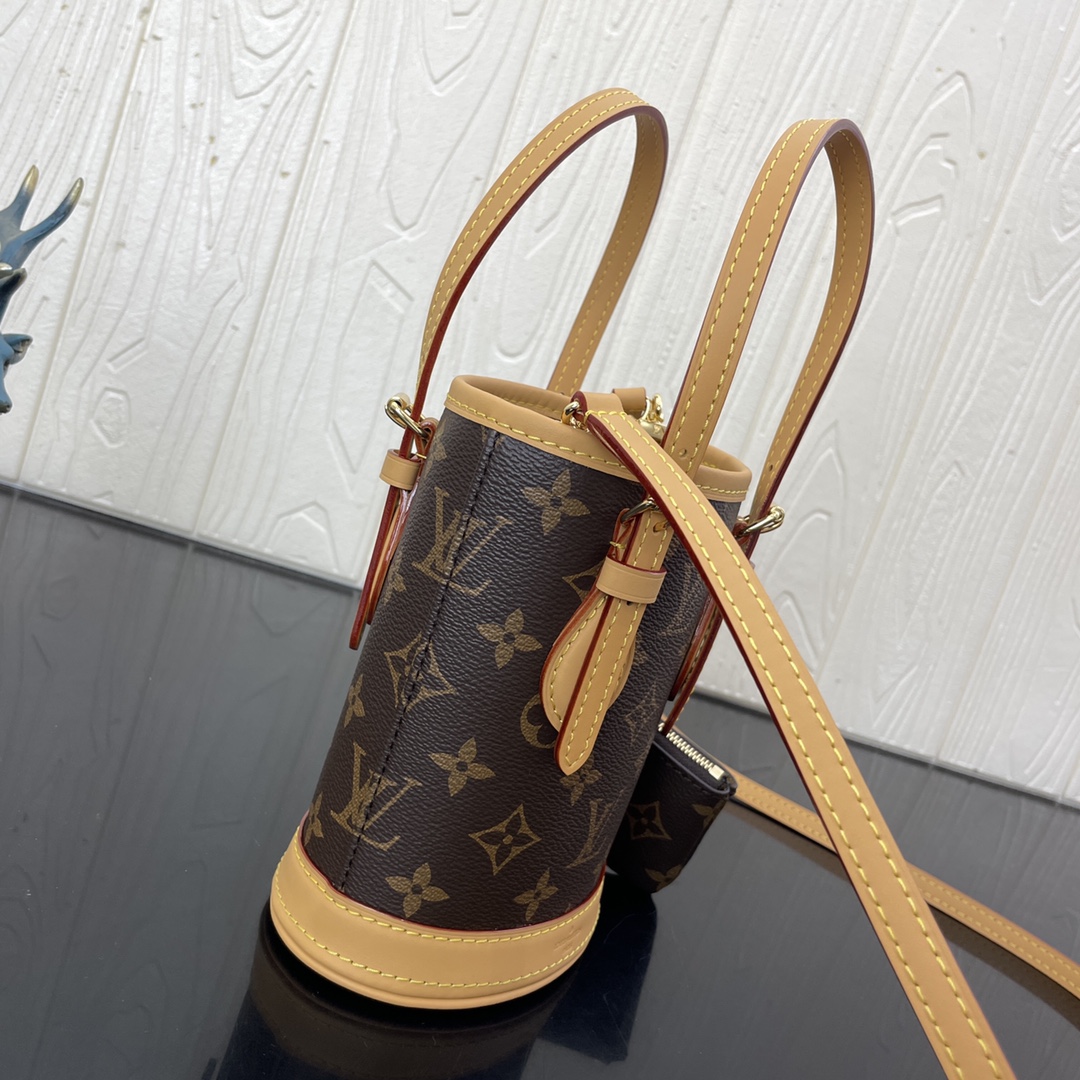 Louis Vuitton Nano Bucket Bag Monogram Canvas M81489