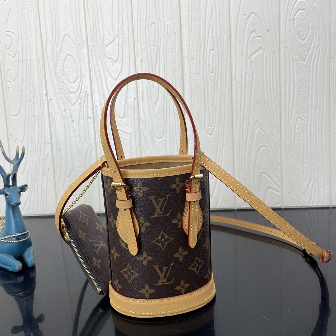 Louis Vuitton Nano Bucket Bag Monogram Canvas M81489