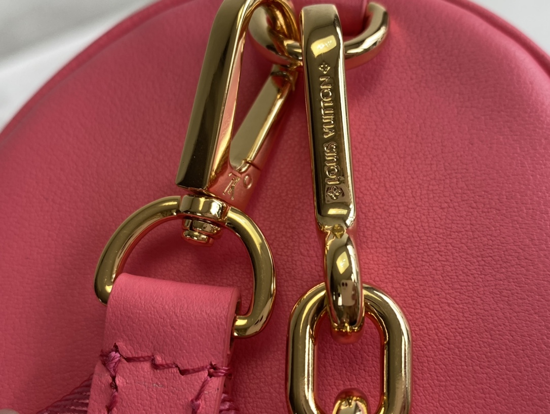 Louis Vuitton Papillon BB Handbag Quilted and Embroidered Smooth Calf Leather Pink M59827