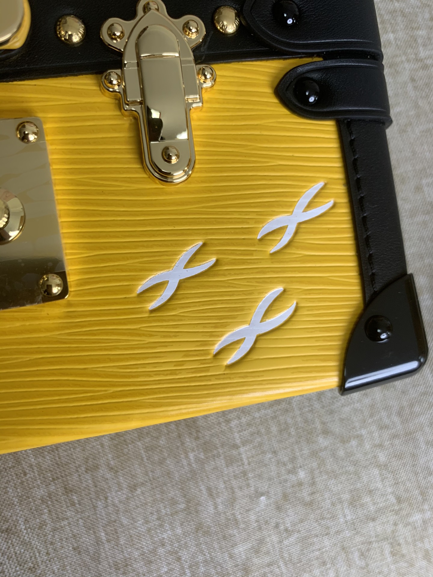 Louis Vuitton Petite Malle Handbag Epi Grained Cowhide Leather Yellow M59179 