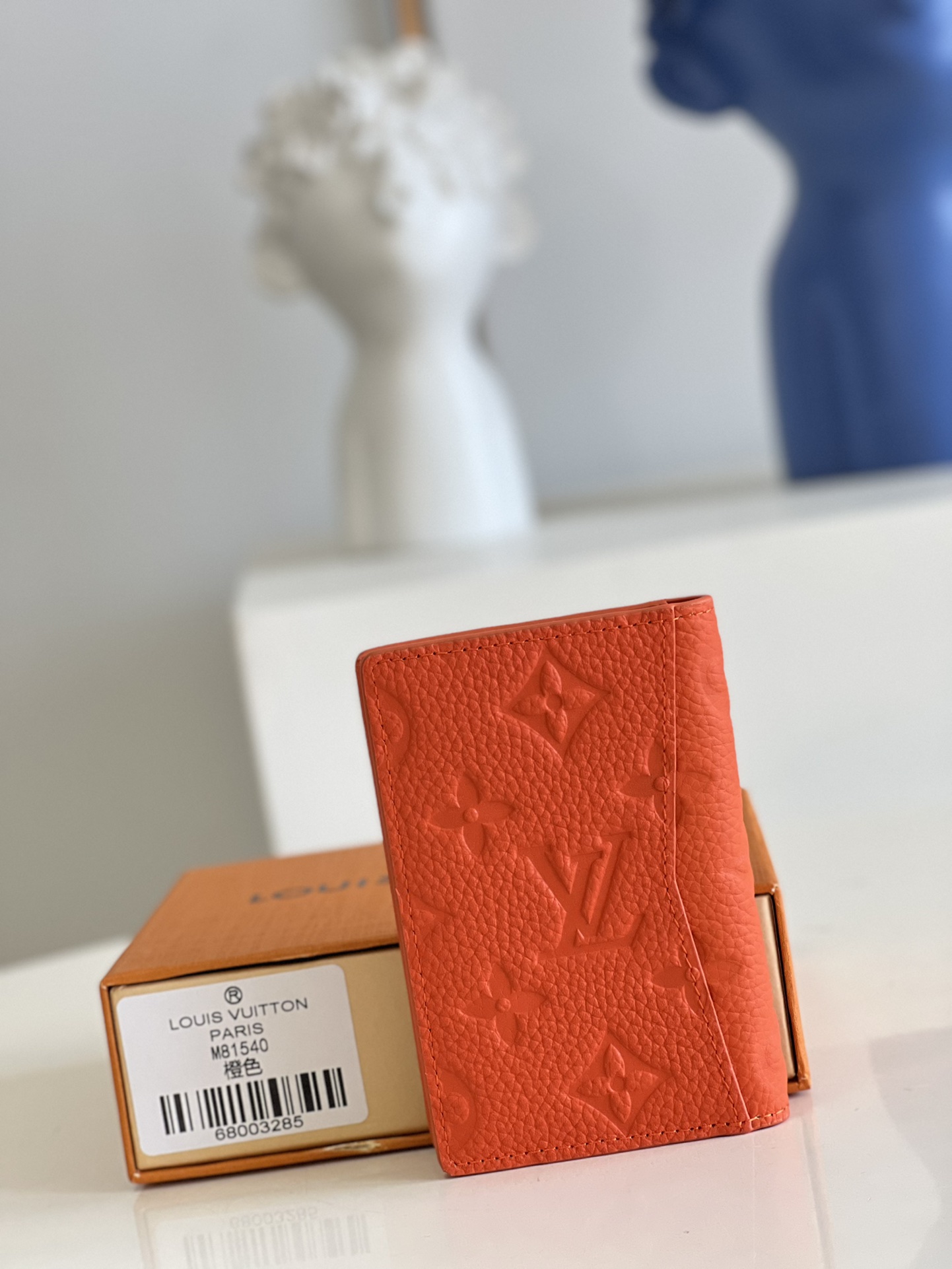 Louis Vuitton Pocket Organizer Taurillon Monogram leather Orange M81546