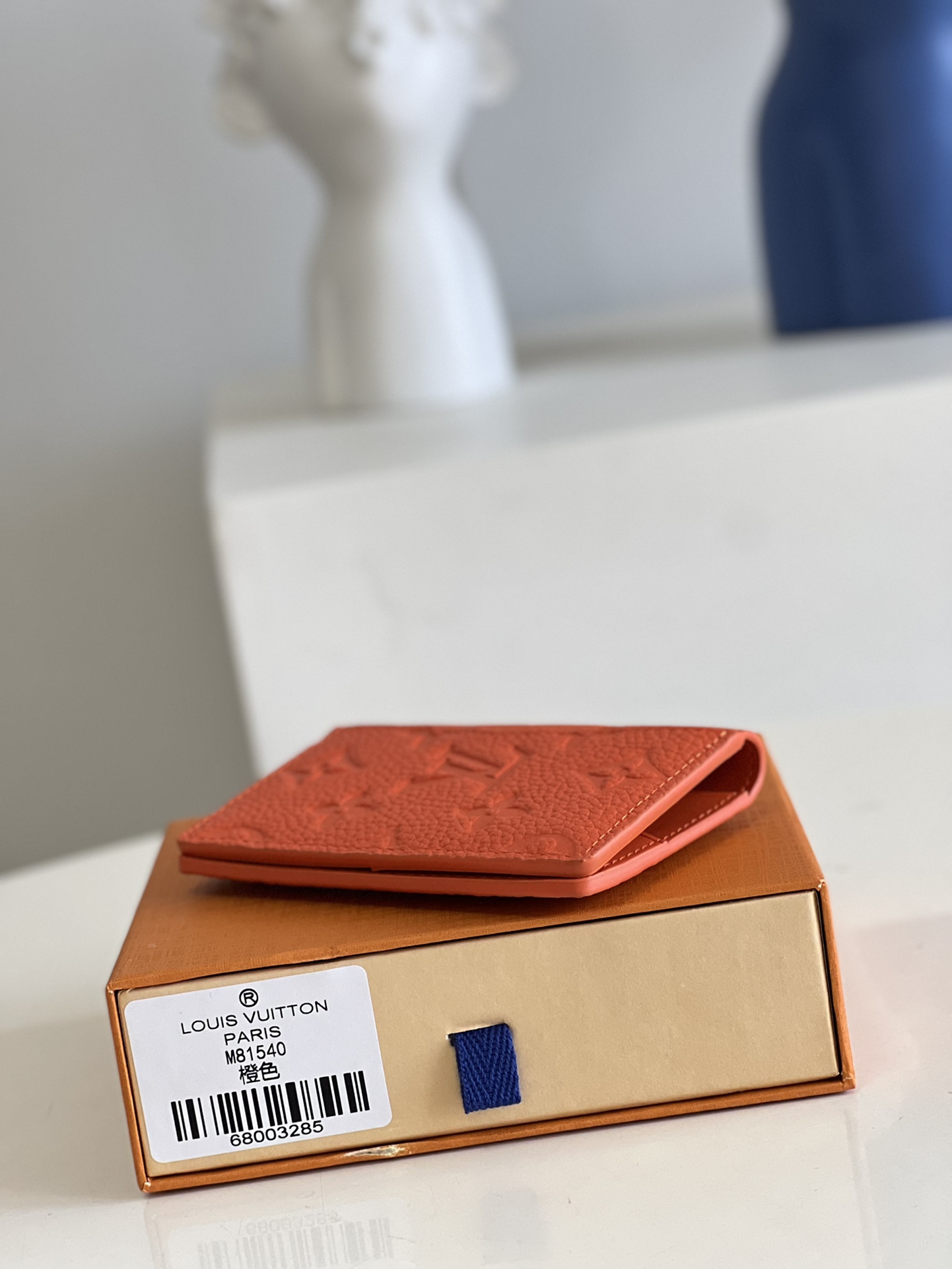 Louis Vuitton Pocket Organizer Taurillon Monogram leather Orange M81546