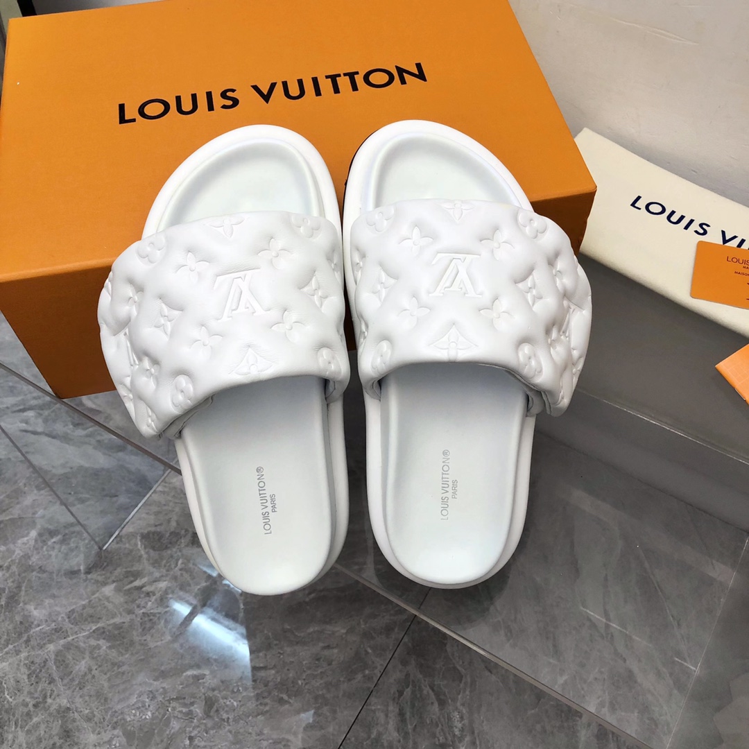 Louis Vuitton Pool Pillow Flat Comfort Mule-0001 35-44