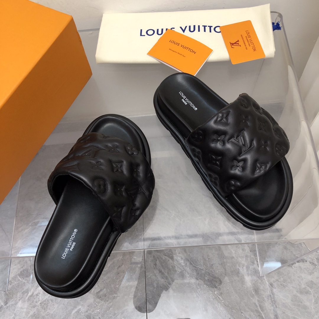 Louis Vuitton Pool Pillow Flat Comfort Mule-0002 35-44