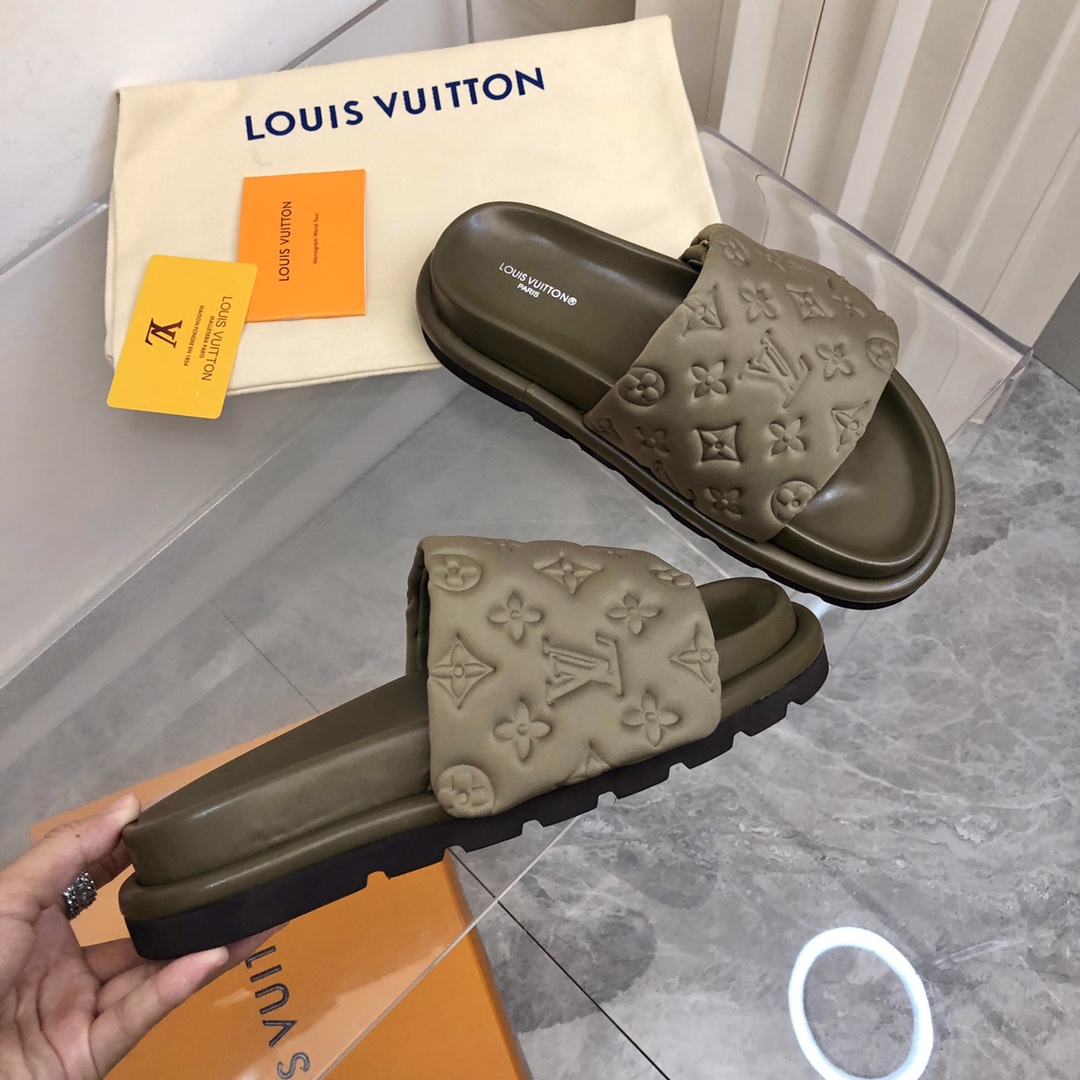 Louis Vuitton Pool Pillow Flat Comfort Mule-0006 35-44