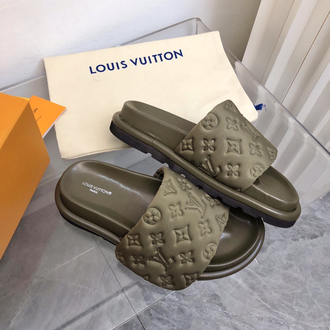 Louis Vuitton Pool Pillow Flat Comfort Mule-0006 35-44