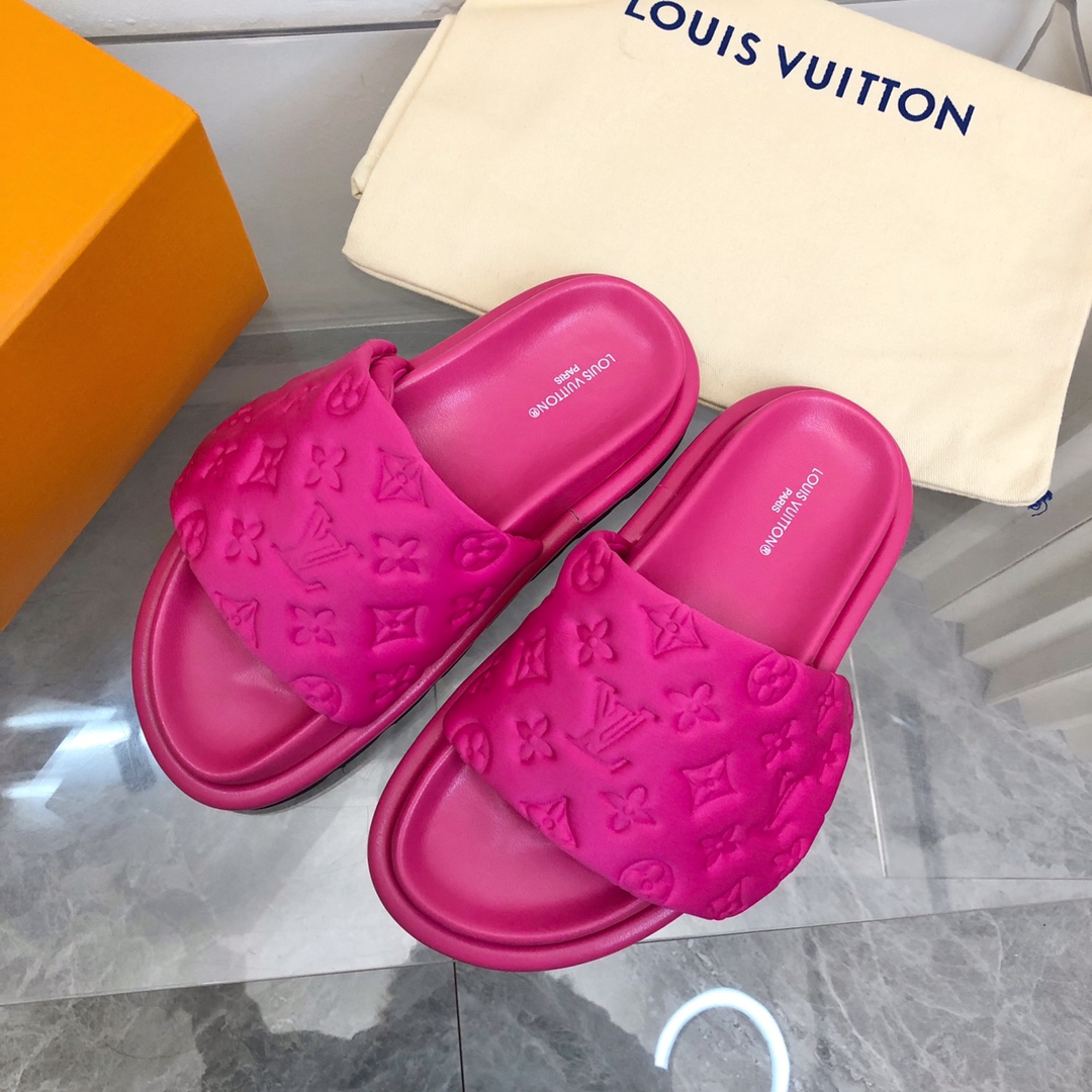 Louis Vuitton Pool Pillow Flat Comfort Mule-0010 35-44