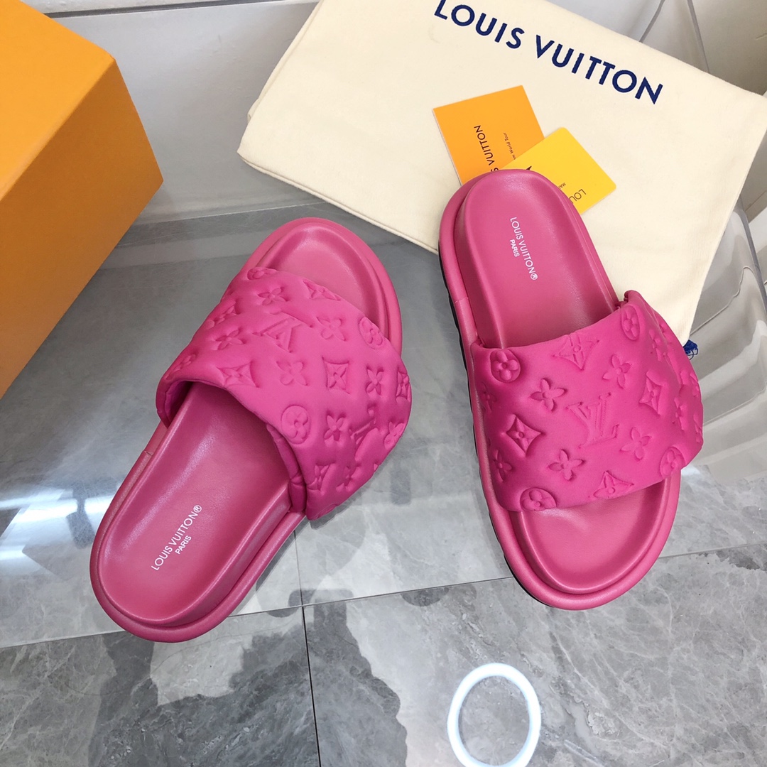 Louis Vuitton Pool Pillow Flat Comfort Mule-0010 35-44