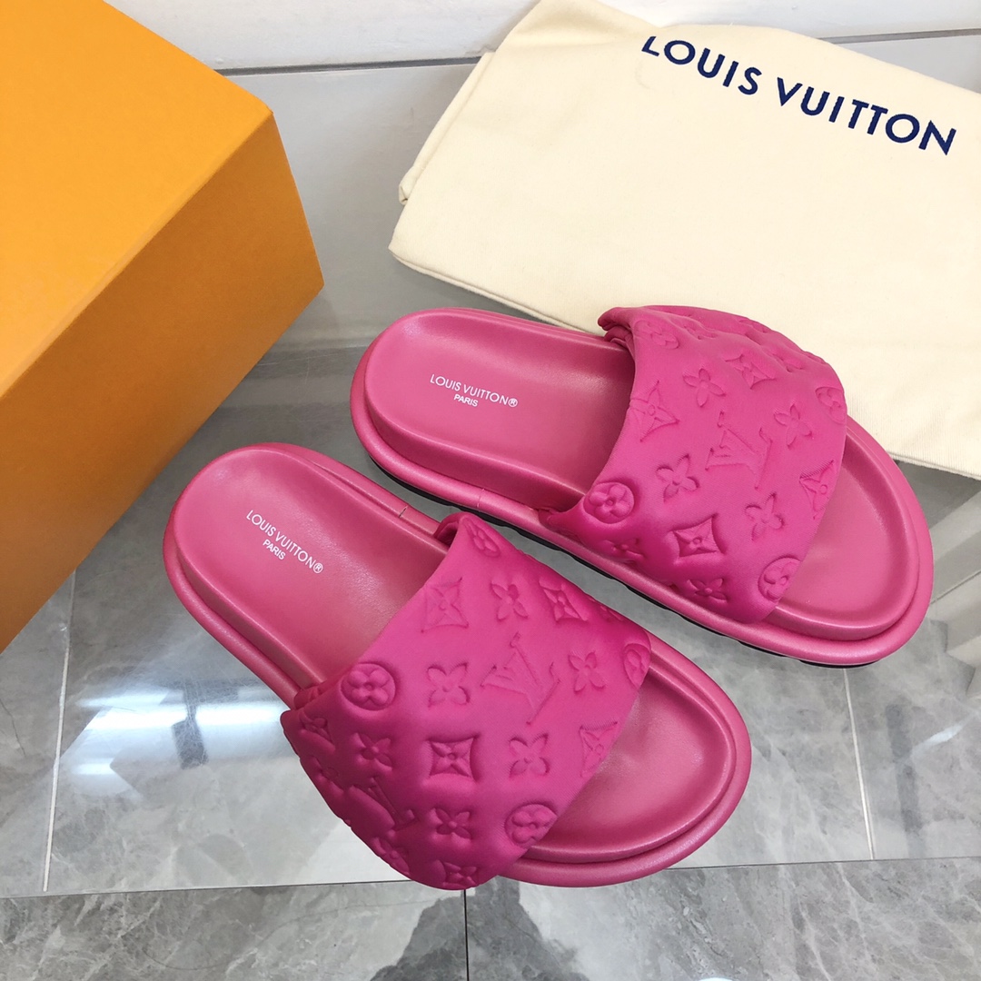 Louis Vuitton Pool Pillow Flat Comfort Mule-0010 35-44