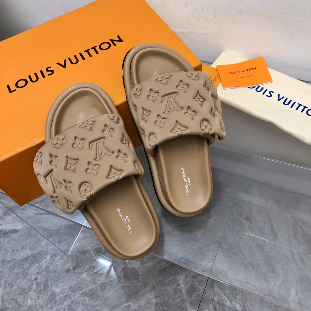 Louis Vuitton Pool Pillow Flat Comfort Mule-0011 35-44