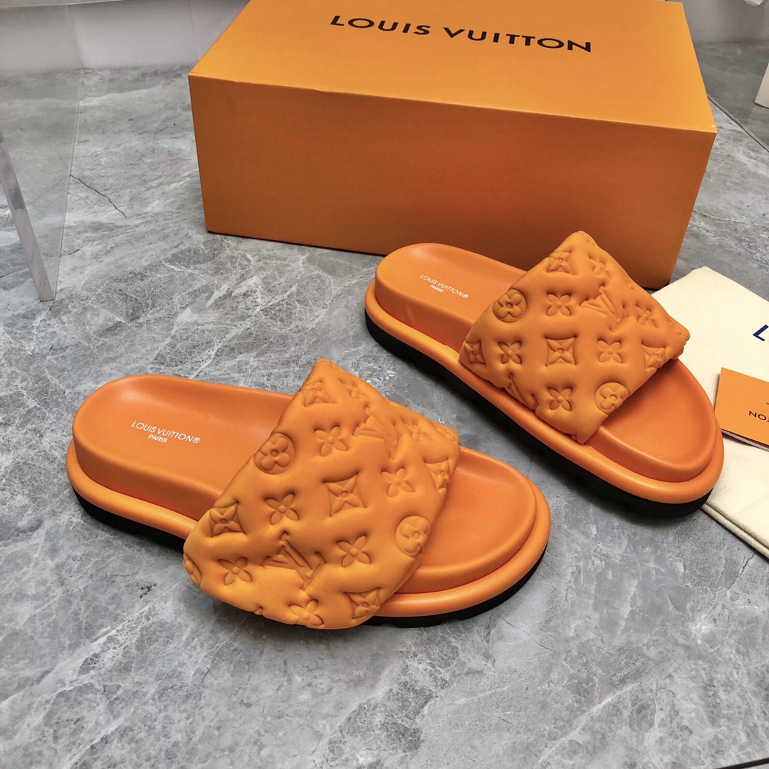 Louis Vuitton Pool Pillow Flat Comfort Mule-0013 35-44