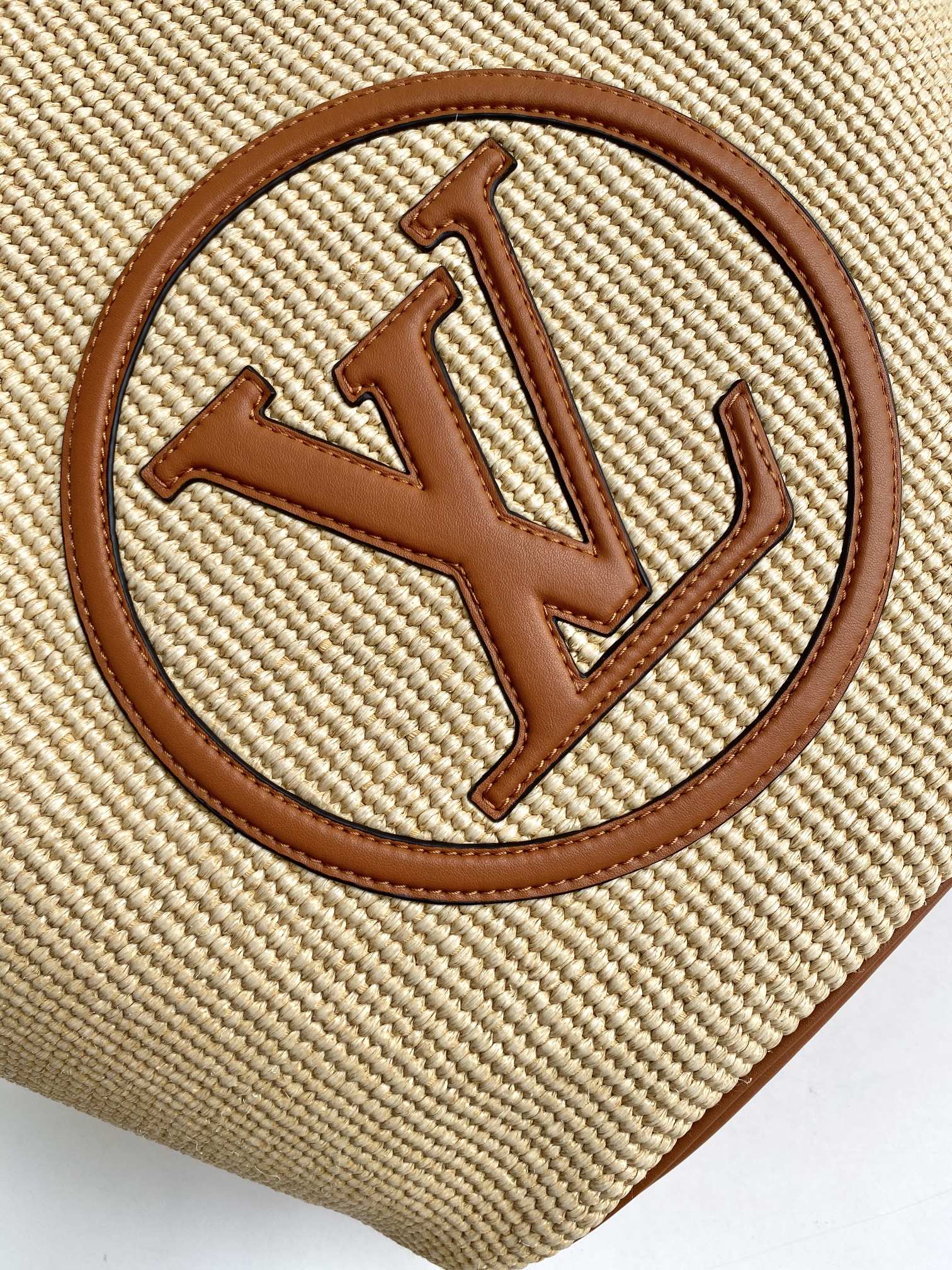 Louis Vuitton Saint Jacques Bag Synthetic knitted Raffia Caramel M59963