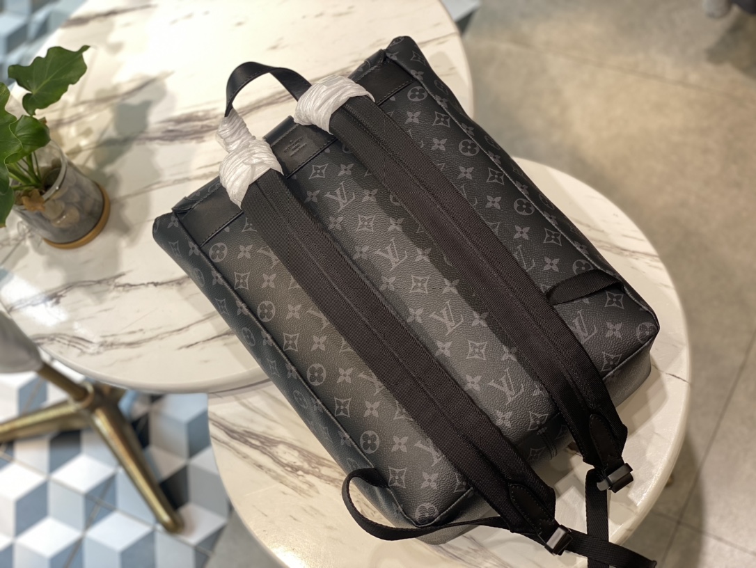 Louis Vuitton Saumur Backpack Monogram Eclipse M45913