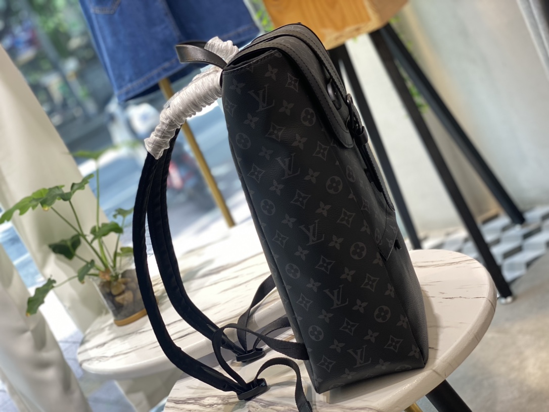 Louis Vuitton Saumur Backpack Monogram Eclipse M45913