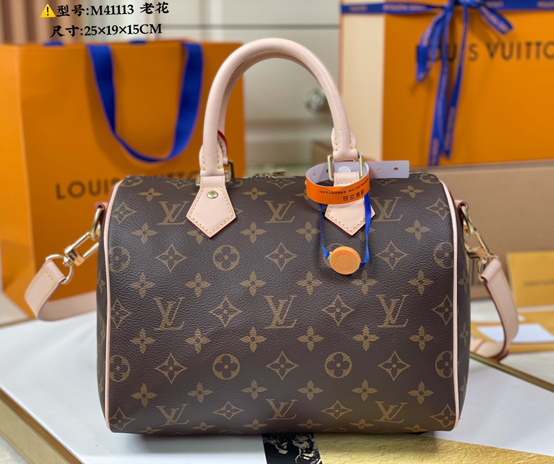 Louis Vuitton Speedy 25 Monogram coated canvas Natural M41109