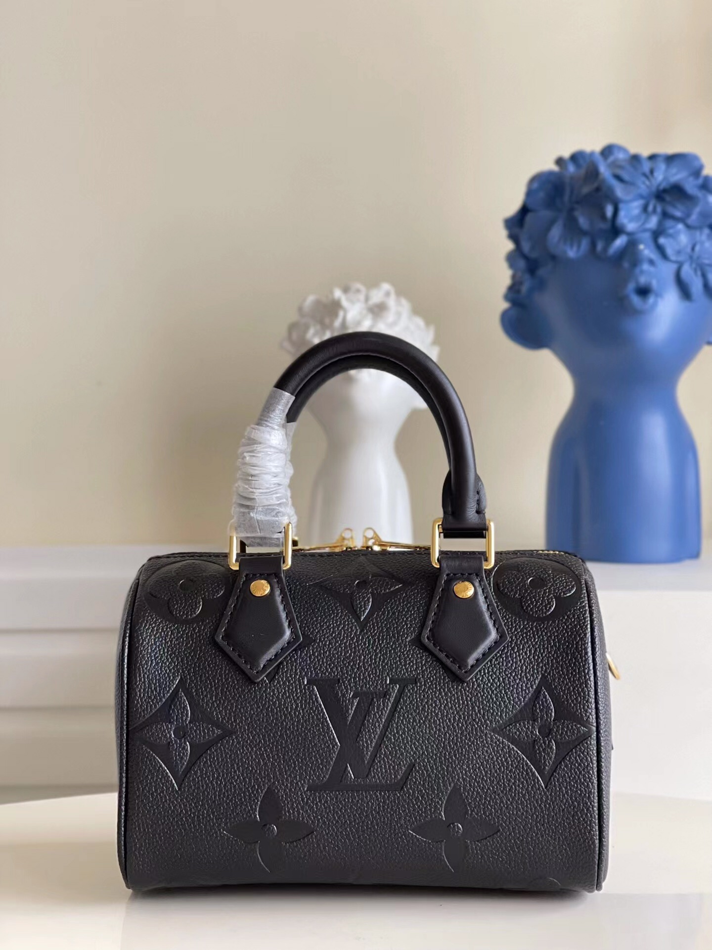 Louis Vuitton Speedy Bandouliere 20 Monogram Empreinte Black