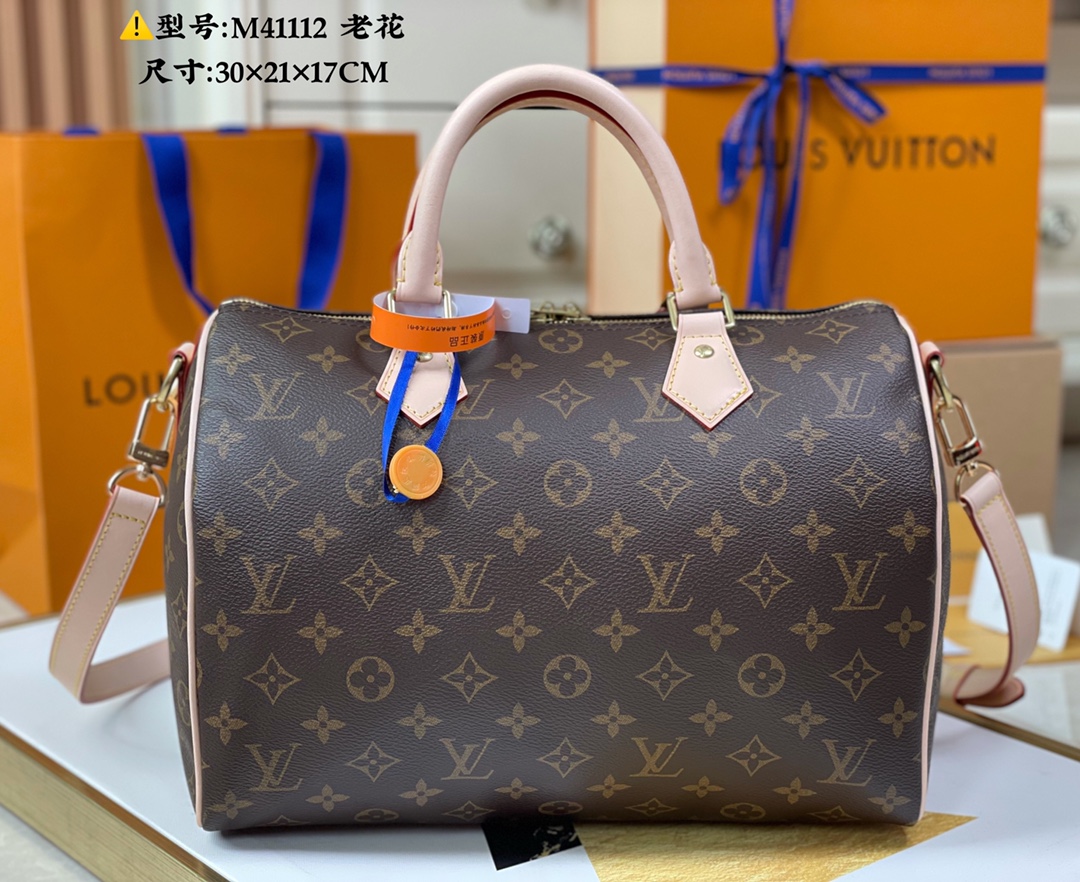 Louis Vuitton Speedy Bandouliere 30 Monogram coated canvas Natural M41112