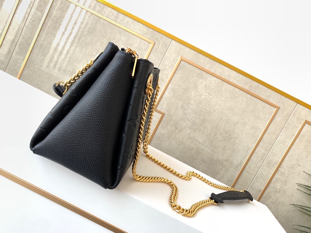 Louis Vuitton Surene Shoulder Bag Monogram Empreinte Black M43746
