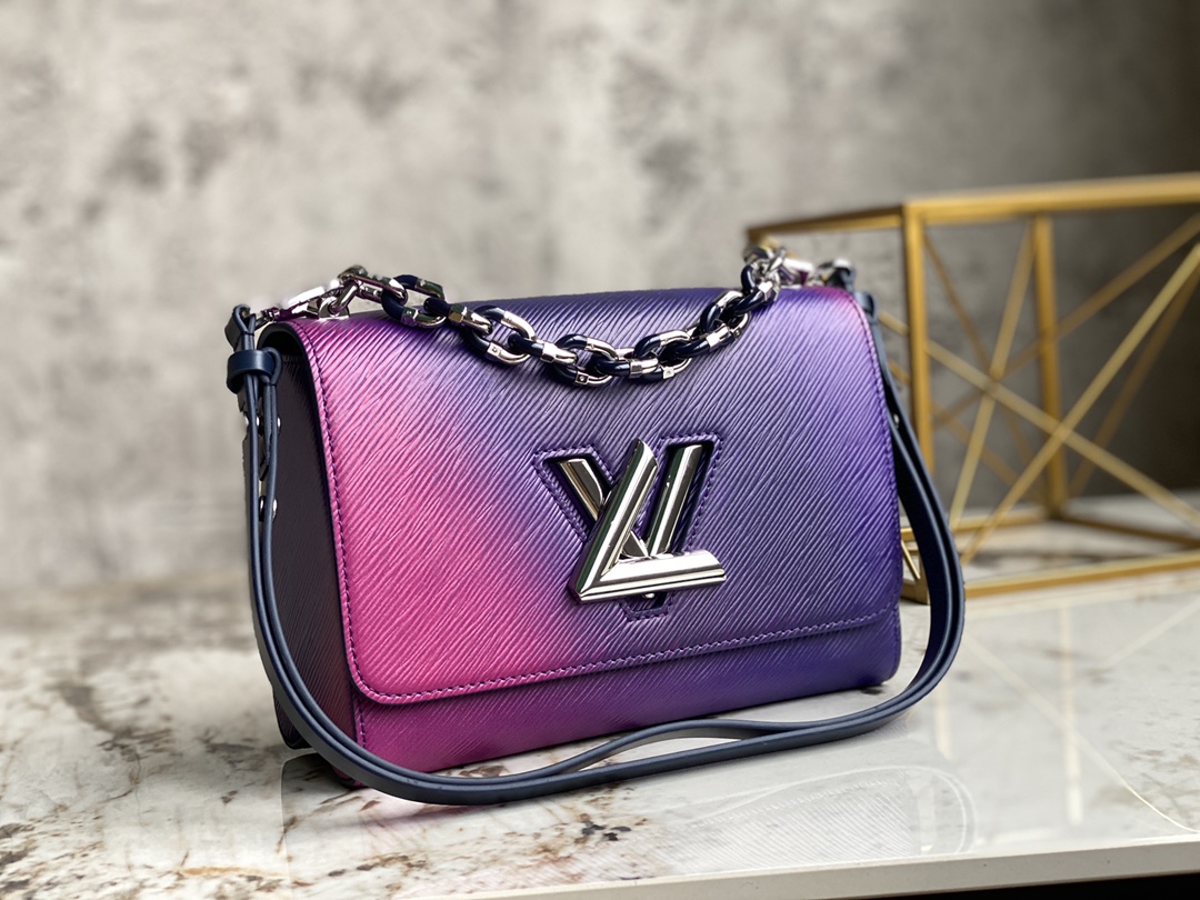 Louis Vuitton TWIST PM Epi Grained Cowhide Leather Gradient Blue M59896