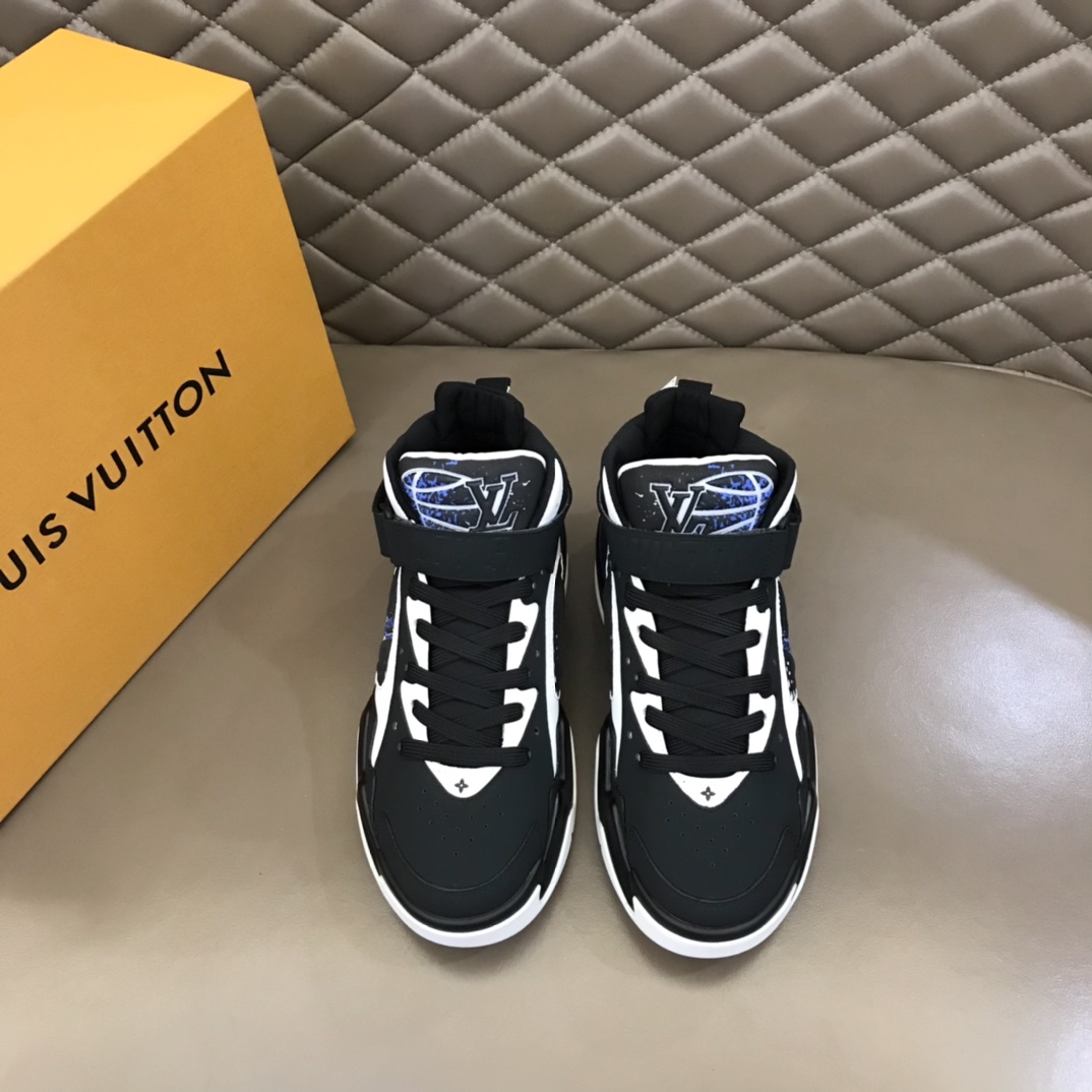 Louis Vuitton Trainer 2 High-top Sneakers Black 38-44