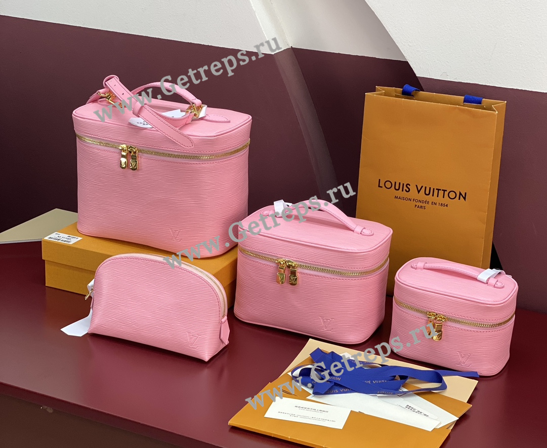 Louis Vuitton Travel Makeup Bag Pink