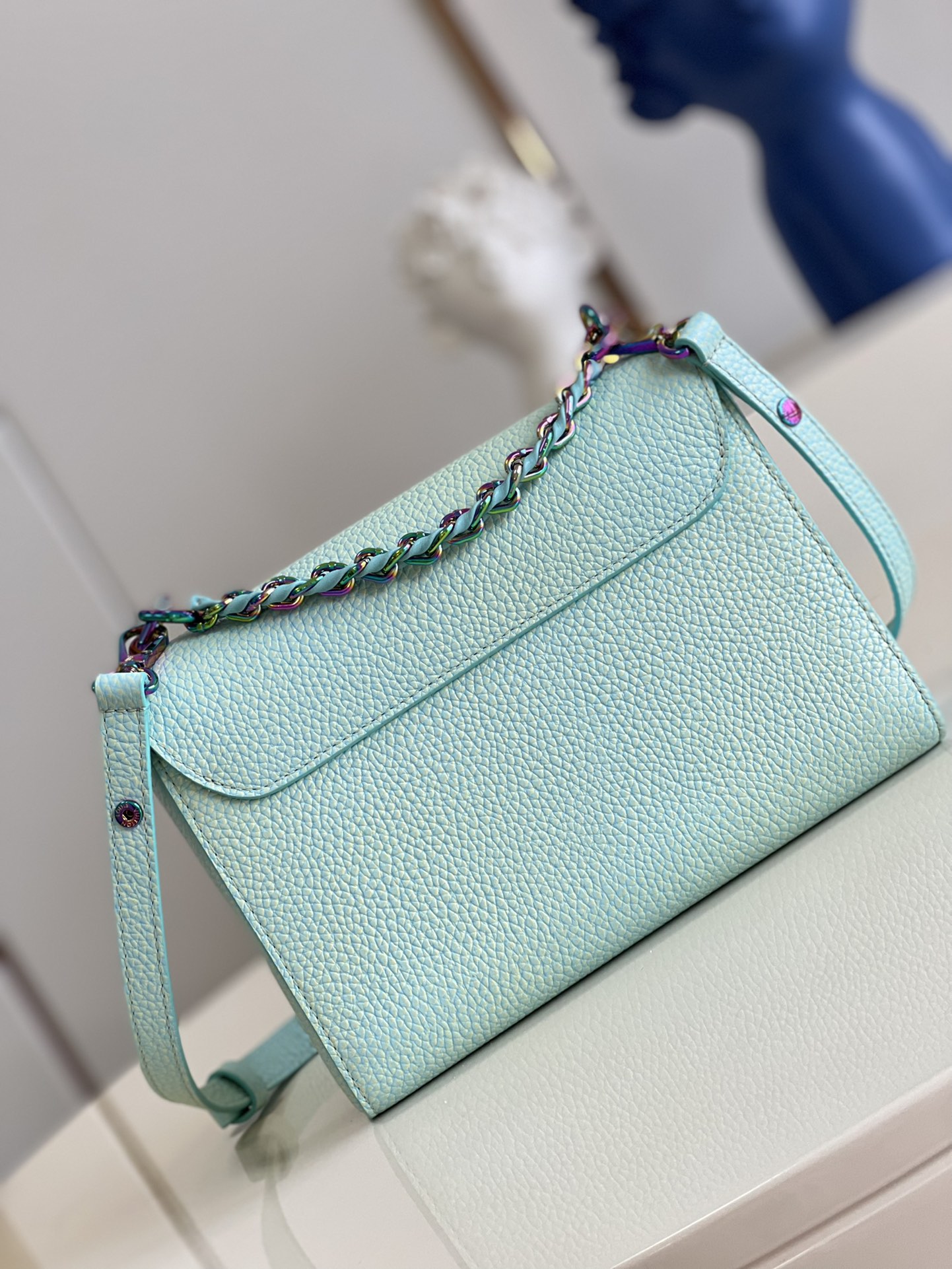 Louis Vuitton Twist PM Bag In Epi Leather Pearl Blue M50332