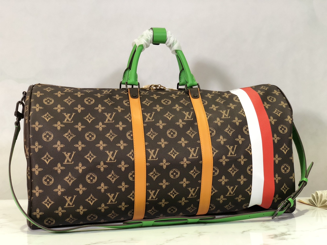 Louis Vuitton Virgil Ablohs Keepall 55 Monogram Coated Canvas M59661