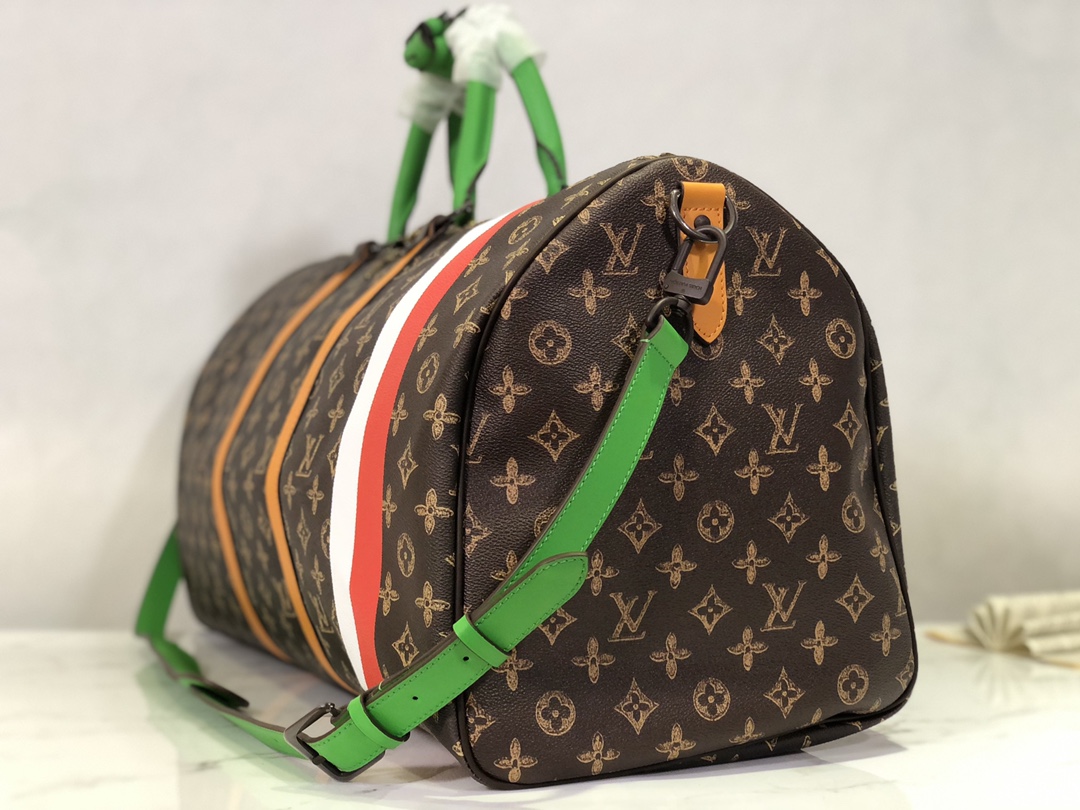 Louis Vuitton Virgil Ablohs Keepall 55 Monogram Coated Canvas M59661