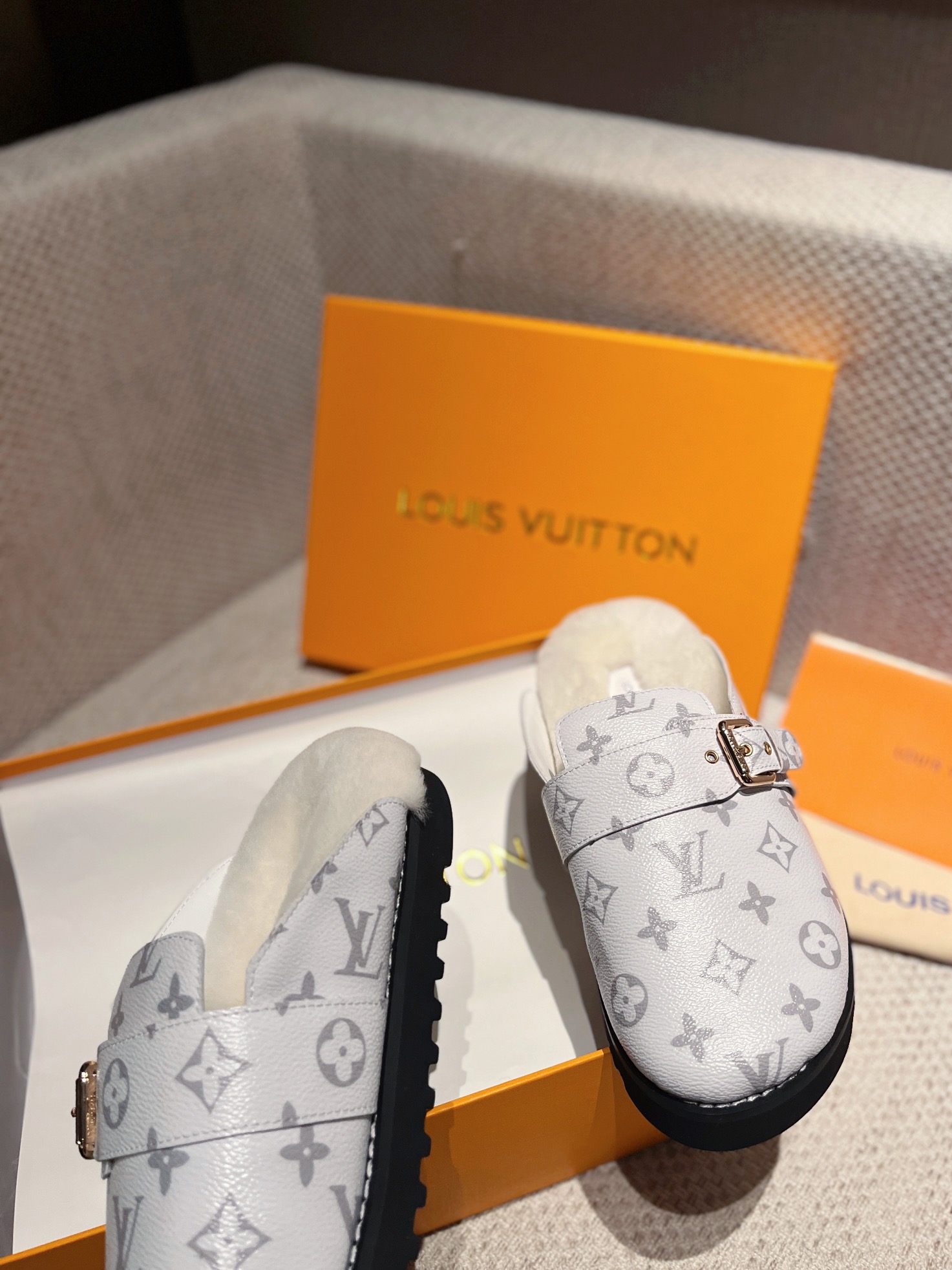 Louis Vuitton Wintry Slipper Men and Women-009 Size 35-45