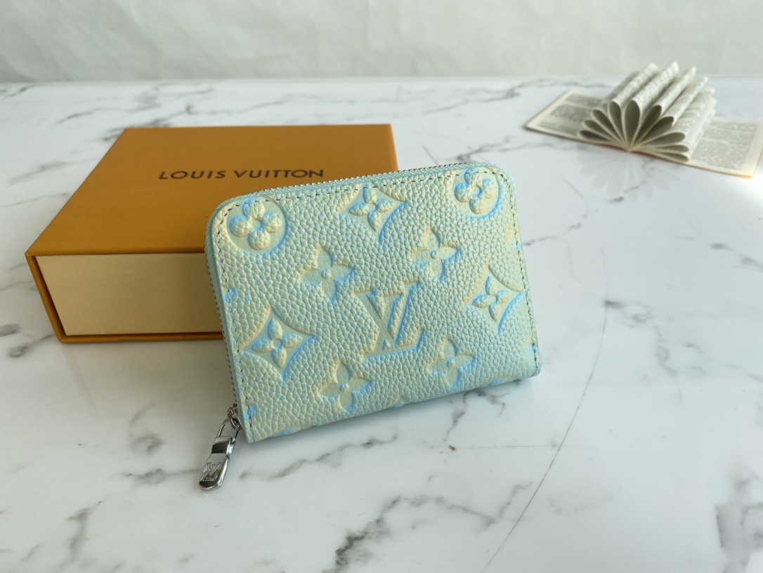 Louis Vuitton Women Short Zippy Wallet  Monogram Empreinte Embossed Supple Grained Cowhide Leather M81467