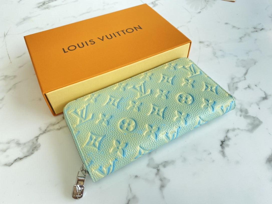 Louis Vuitton Women Zippy Wallet  Monogram Empreinte Embossed Supple Grained Cowhide Leather M81466