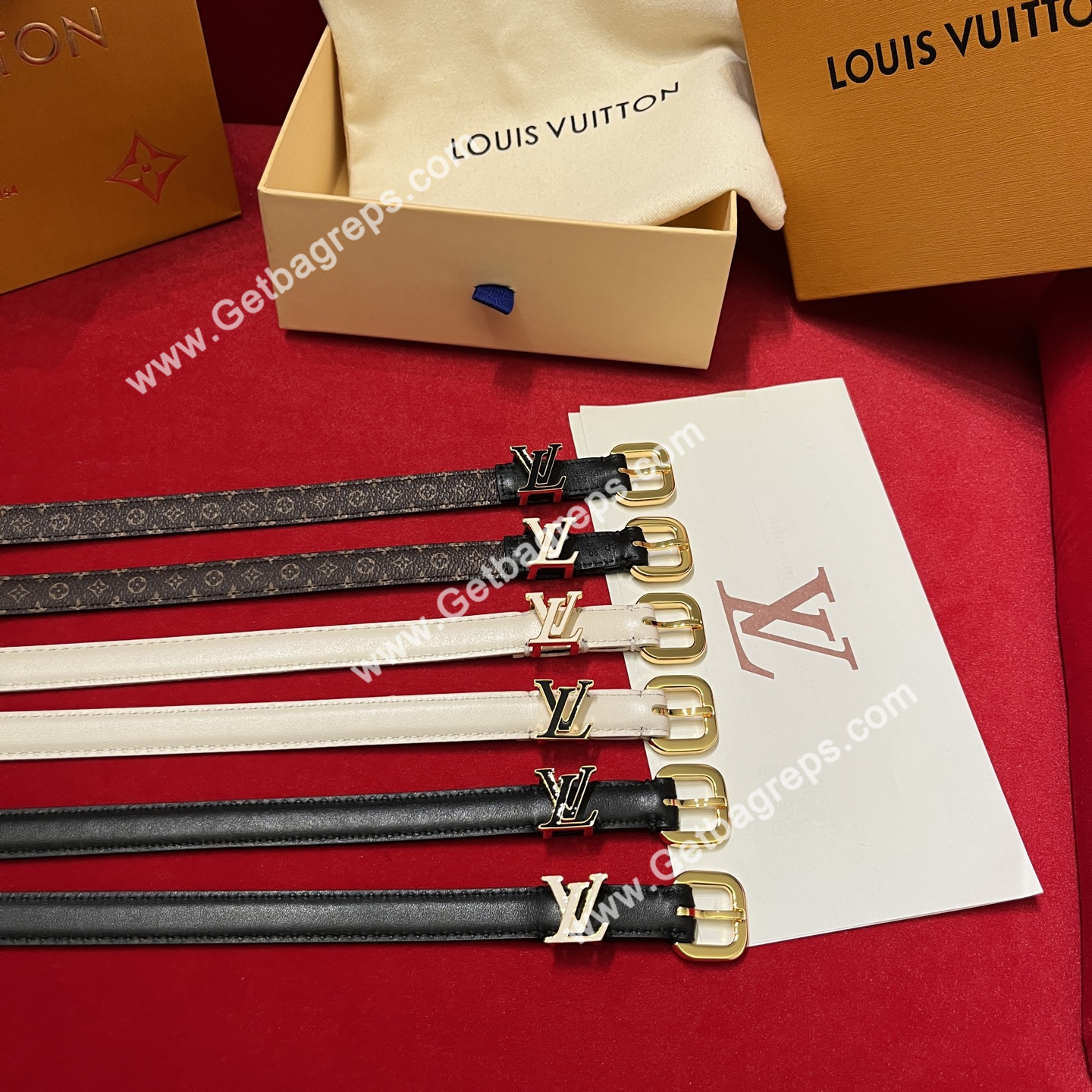 Louis Vuitton Womens Leather Belt Width 15mm 0021