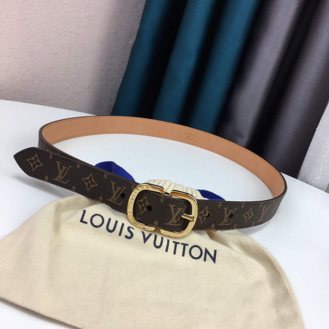 Louis Vuitton Womens Leather Belt Width 25mm 0001