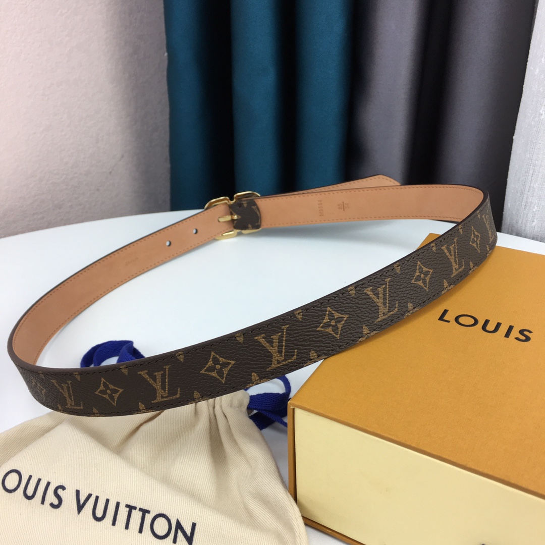 Louis Vuitton Womens Leather Belt Width 25mm 0001