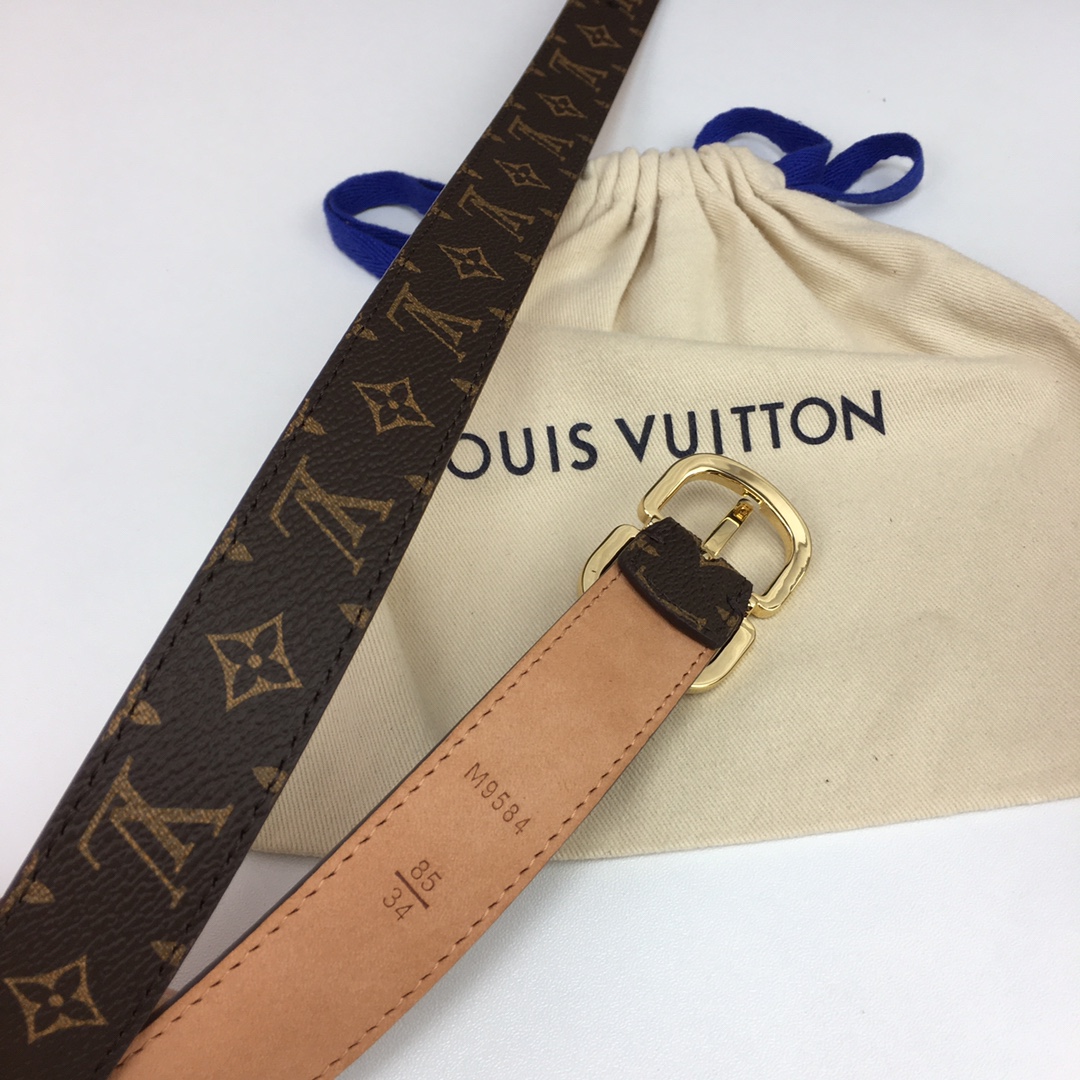 Louis Vuitton Womens Leather Belt Width 25mm 0001