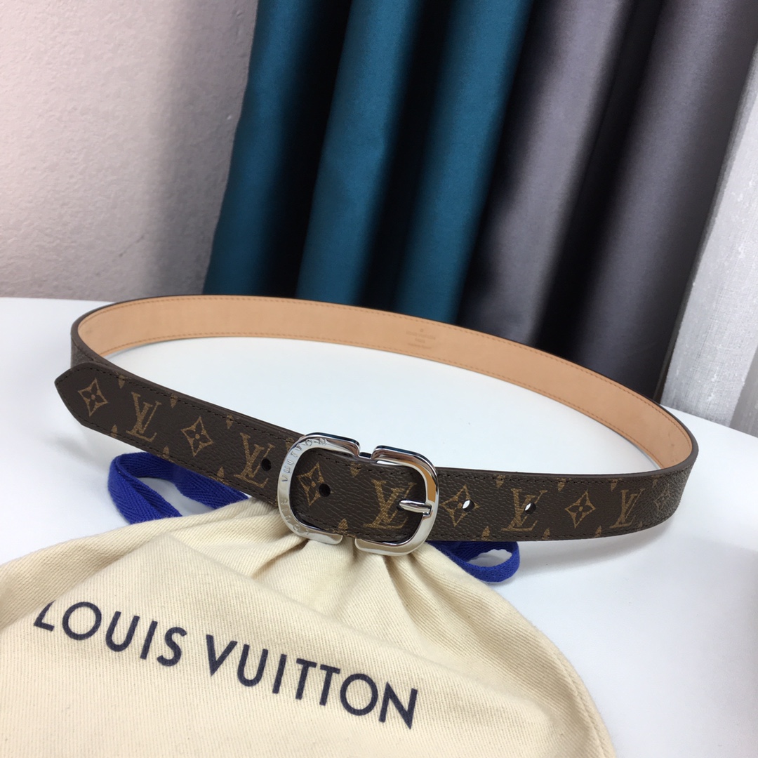 Louis Vuitton Womens Leather Belt Width 25mm 0001