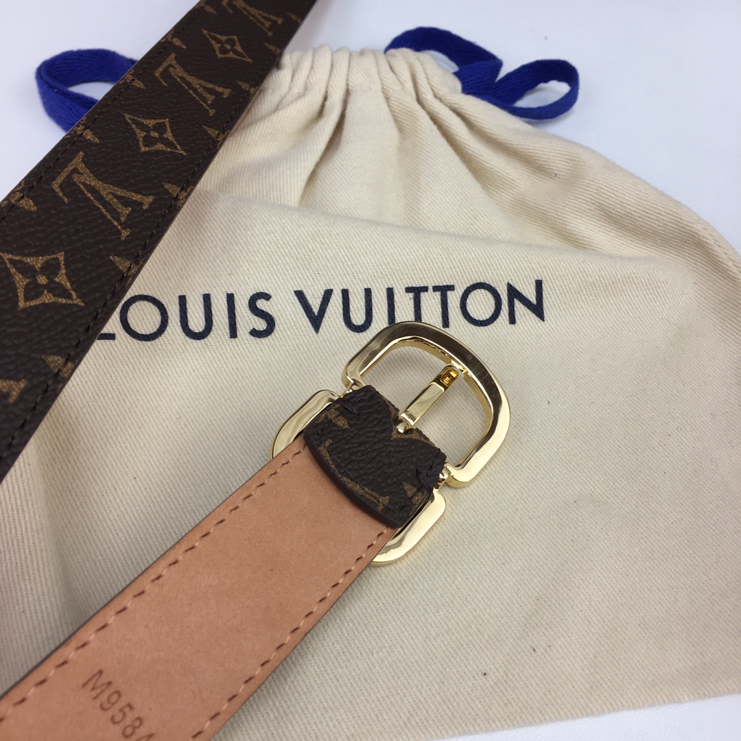 Louis Vuitton Womens Leather Belt Width 25mm 0001