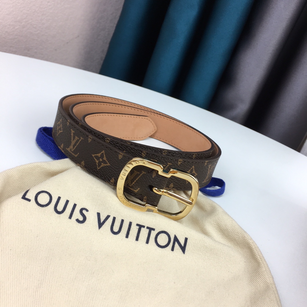 Louis Vuitton Womens Leather Belt Width 25mm 0001