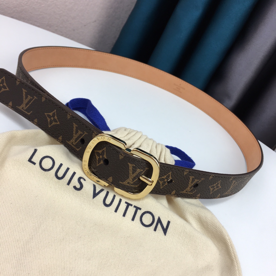 Louis Vuitton Womens Leather Belt Width 25mm 0001