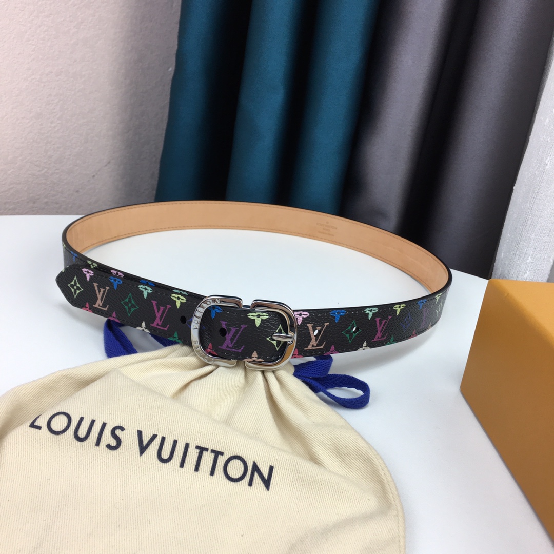 Louis Vuitton Womens Leather Belt Width 25mm 0002