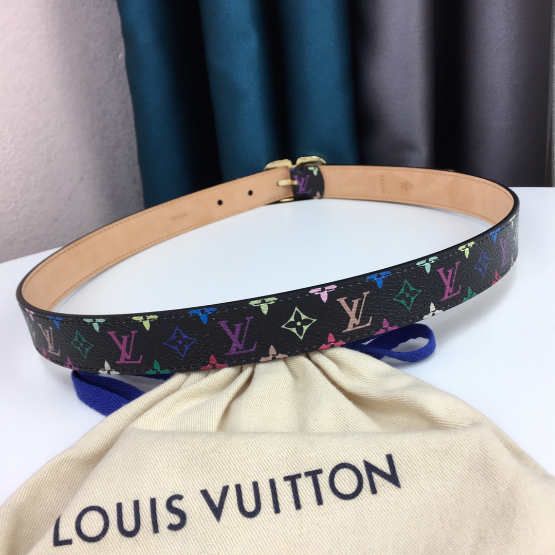 Louis Vuitton Womens Leather Belt Width 25mm 0002