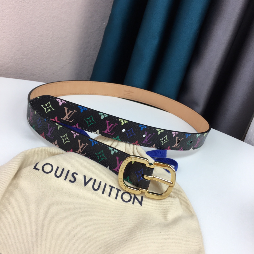 Louis Vuitton Womens Leather Belt Width 25mm 0002