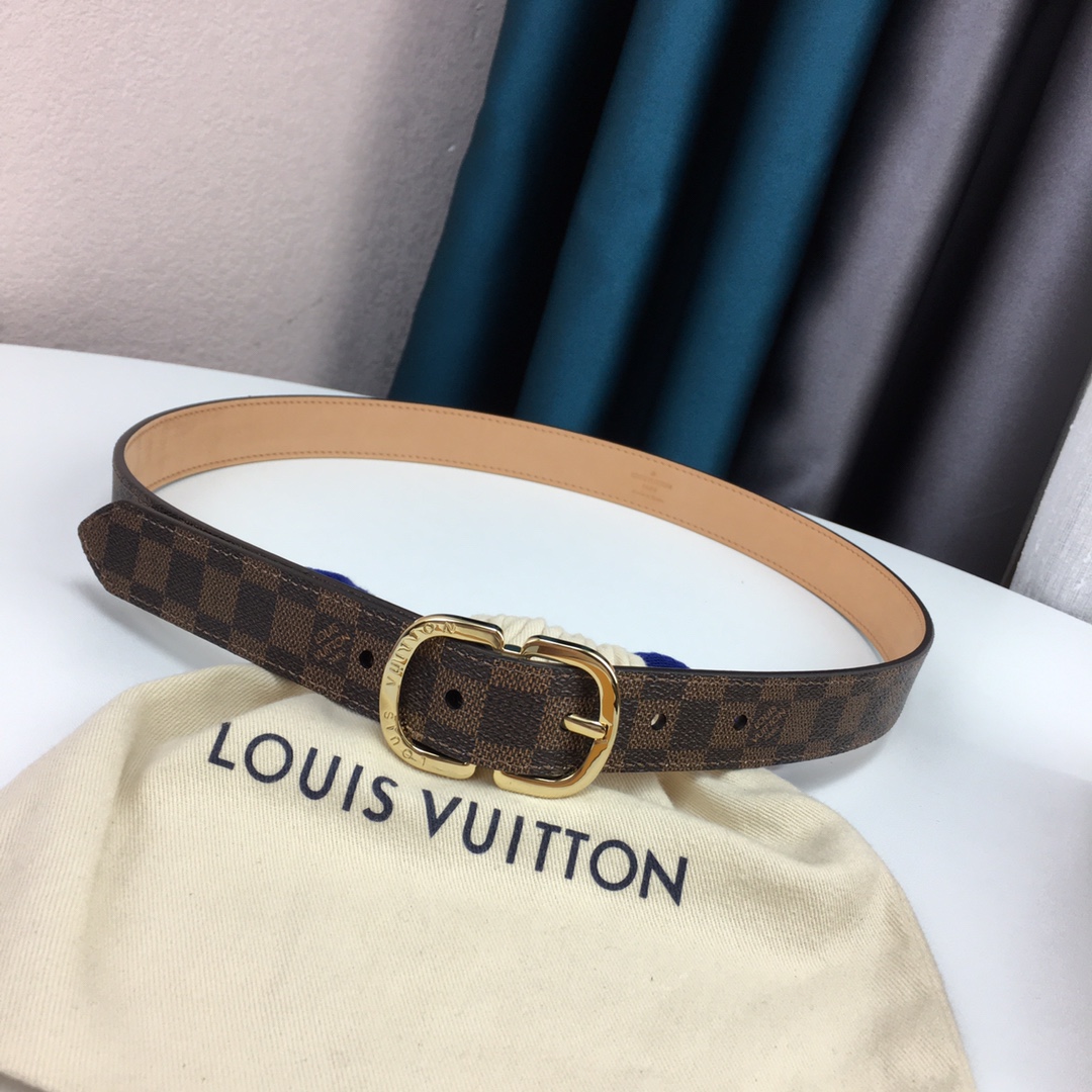 Louis Vuitton Womens Leather Belt Width 25mm 0004