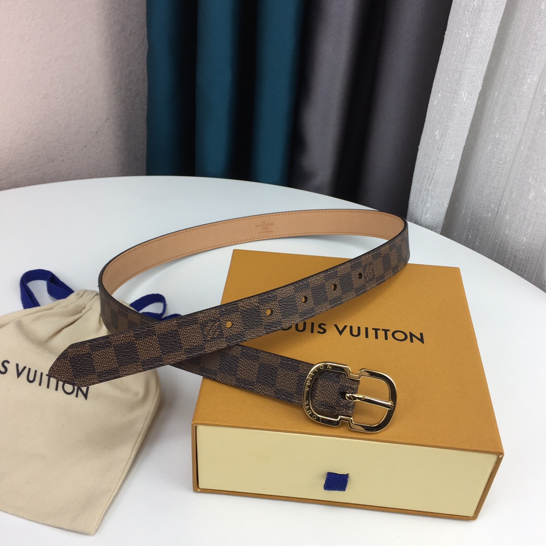 Louis Vuitton Womens Leather Belt Width 25mm 0004