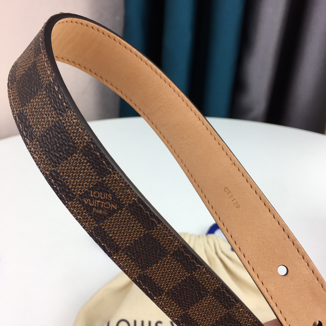 Louis Vuitton Womens Leather Belt Width 25mm 0004