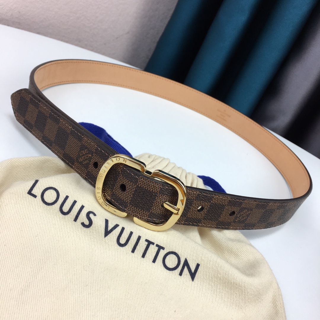 Louis Vuitton Womens Leather Belt Width 25mm 0004