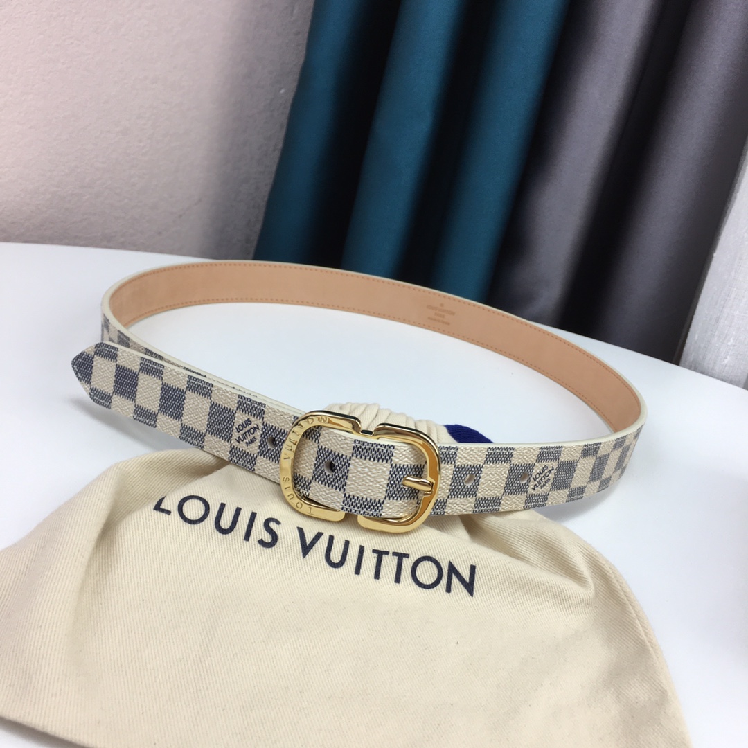 Louis Vuitton Womens Leather Belt Width 25mm 0005