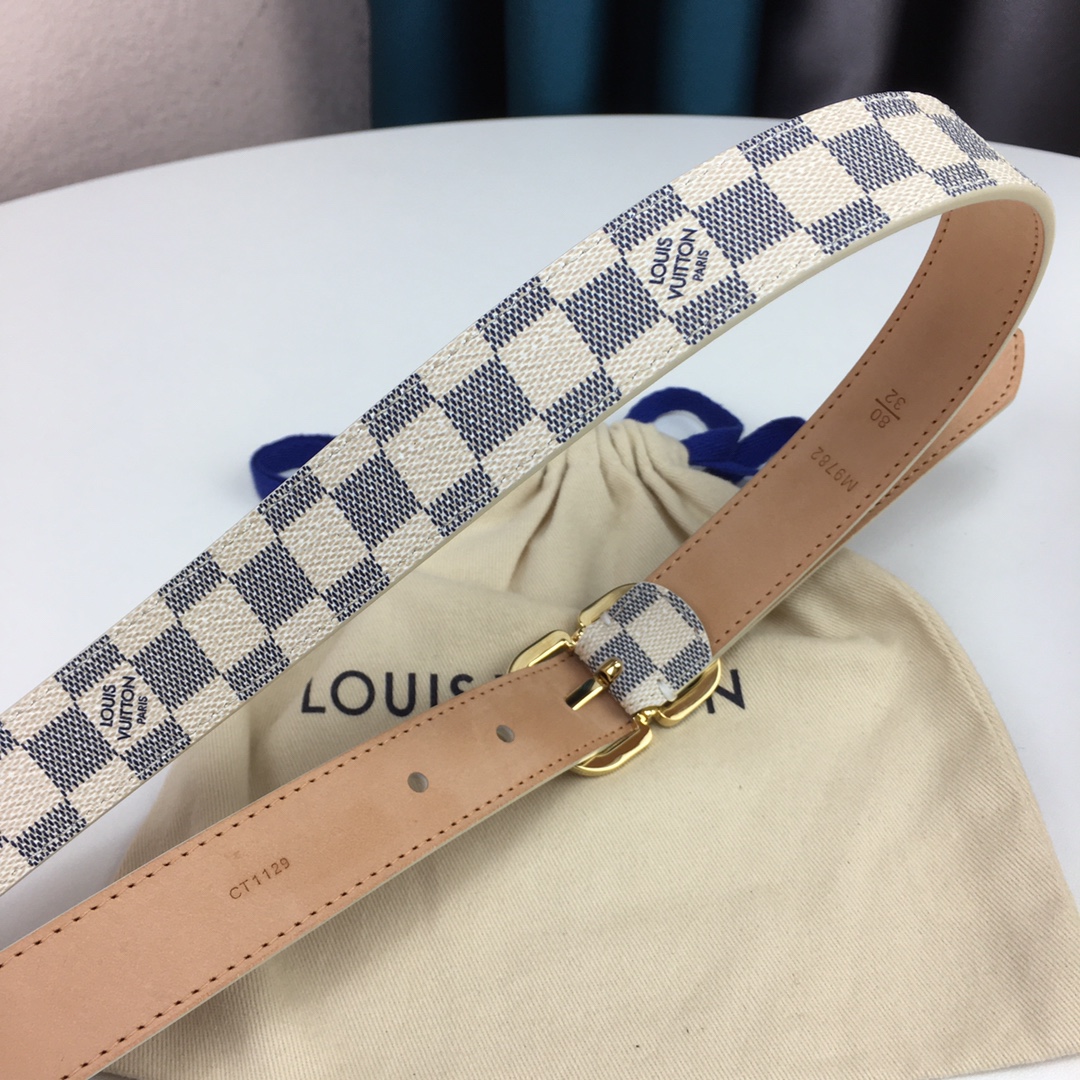 Louis Vuitton Womens Leather Belt Width 25mm 0005